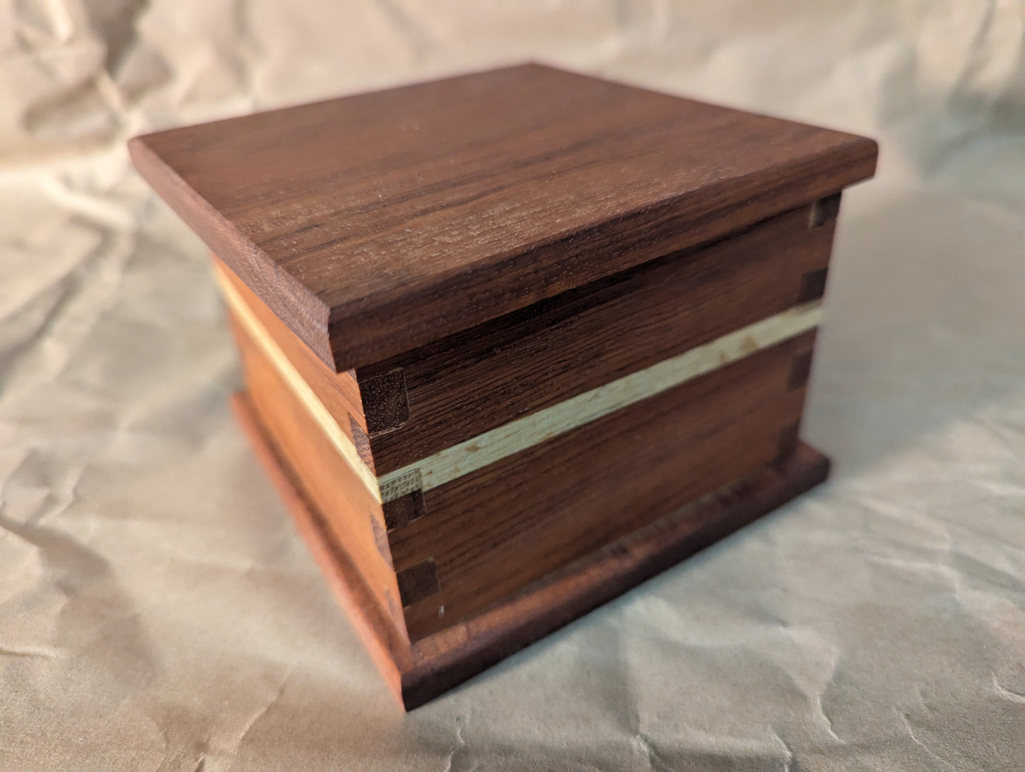 Keepsake Box With Laminated Stripe